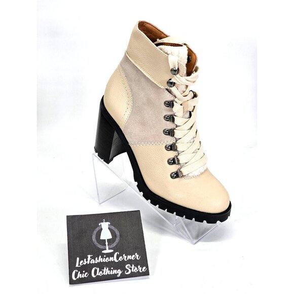 NWOB Frye and Co. Women's Beige Suede Rayner Hiker Casual Dress Boots Sz 7M 1772 - Picture 11 of 13